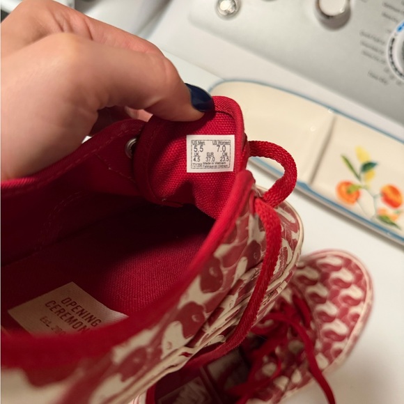 Vans x Opening Ceremony Authentic Red Snake Checker Women's size 7 - Picture 4 of 4